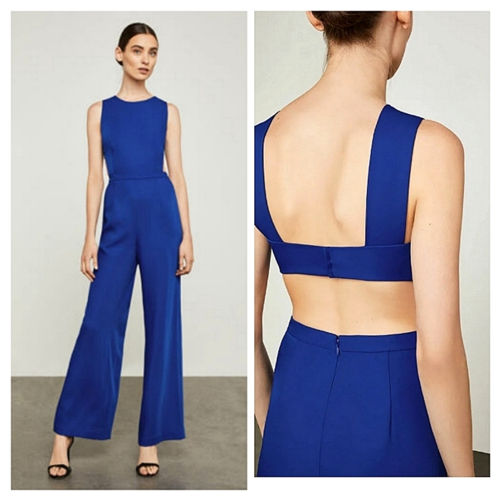BCBGMaxAzria Royal Blue Jumpsuit